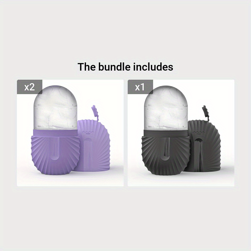 Yuz va ko'z uchun pushti silikon muz roliki, po'latni siqish, qora doiralarni kamaytirish, foydalanish uchun qulay.