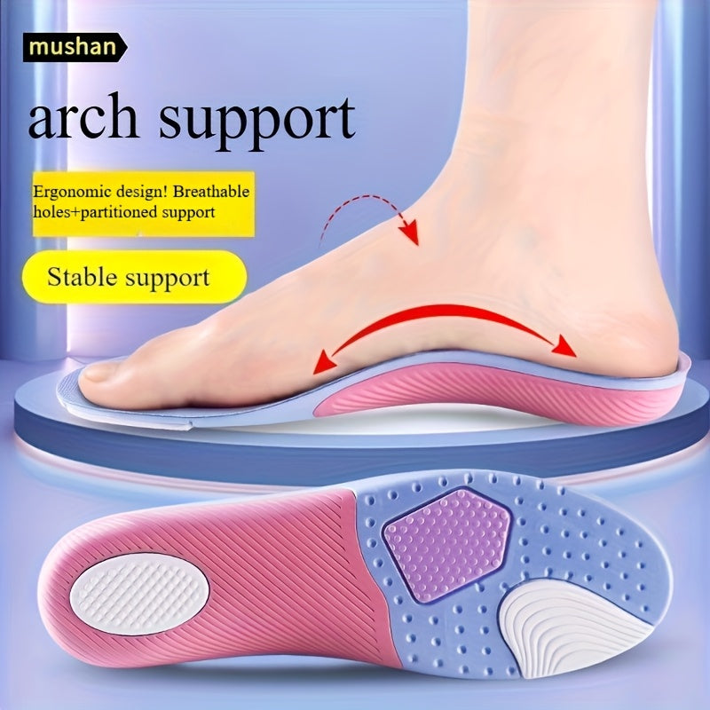 Women's 4D Ultra Soft Sports Insoles with Shock Absorption and Breathable Design