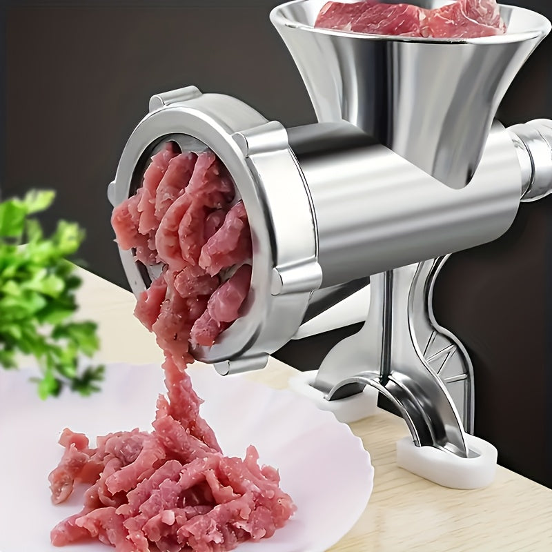 Manual meat grinder with vegetable attachment aluminum alloy non-electric table clamp for meat and vegetable processing