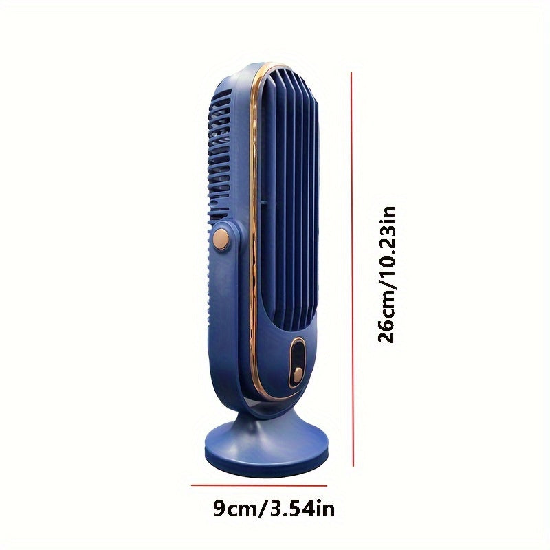 2025 Upgraded Large Battery Dual Motor Portable Desktop Fan with 5-Speed Cooling