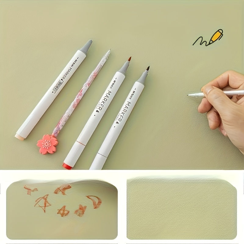 Leather Desk Mat for Students and Professionals Stain-Resistant and Easy to Clean