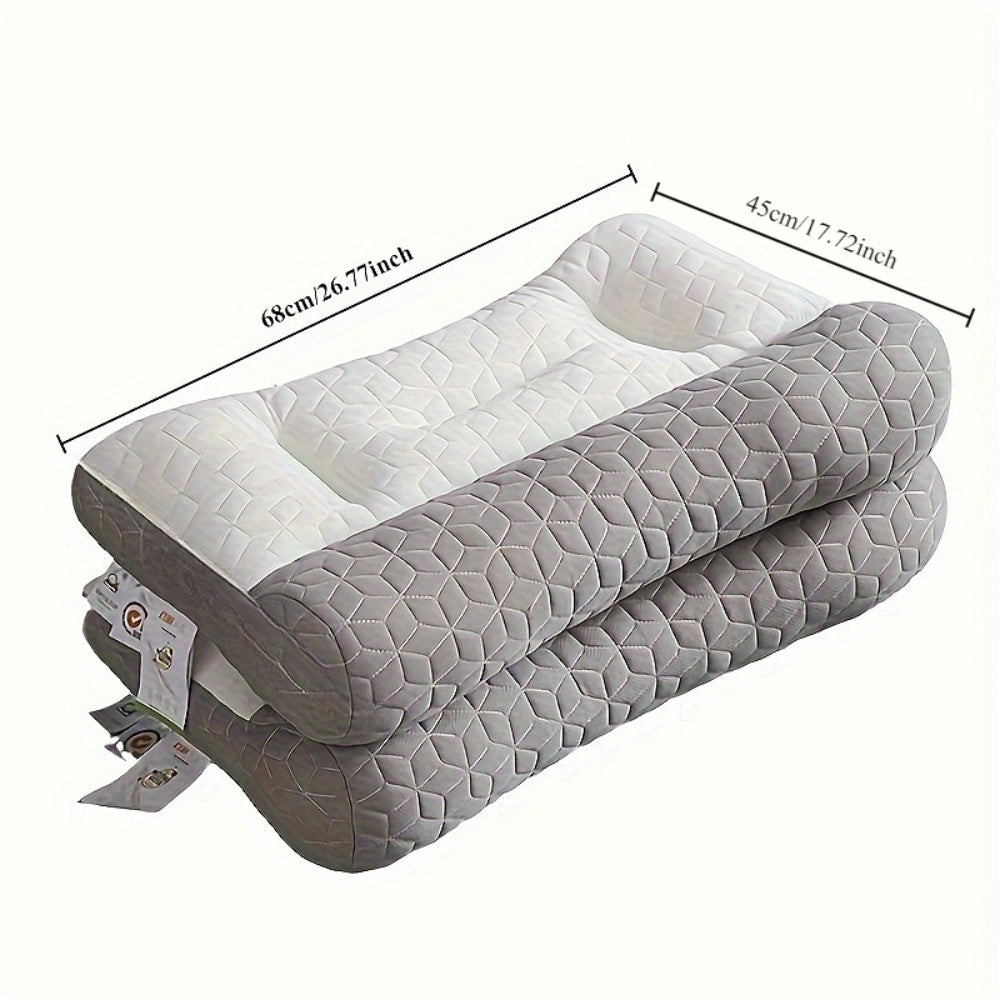  Almohada cervical no plegable con diseño ergonómico de fibra de poliéster para embarazo y posparto
