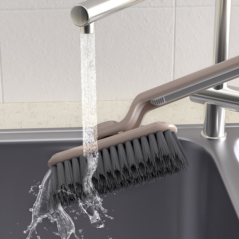 Multifunctional 2-in-1 Rotating Cleaning Brush Purple for Tile Wall Grout