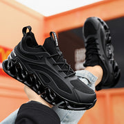 Men's Running Shoes Breathable Mesh Athletic Sneakers Lace-Up TPU Sole Casual