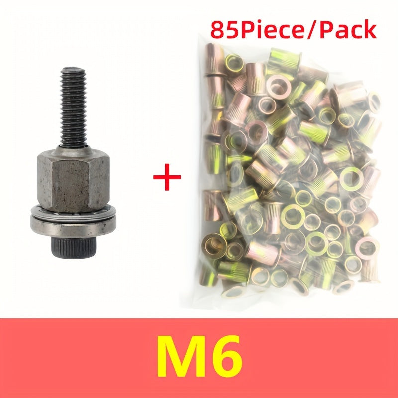 Ручной набор инструментов для заклепочных гайок для тонкой листовой металлоконструкции, электрическая заклепочная пушка DIY