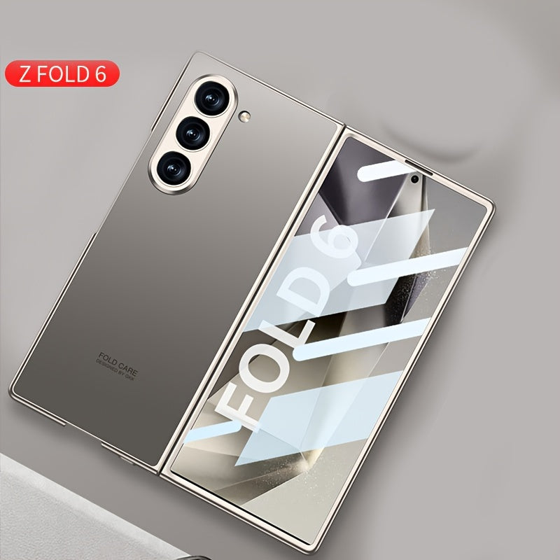 Frosted PC Shell-Film Mobile Phone Case for Samsung Galaxy Fold Series Shockproof Drop-Proof Business Protective