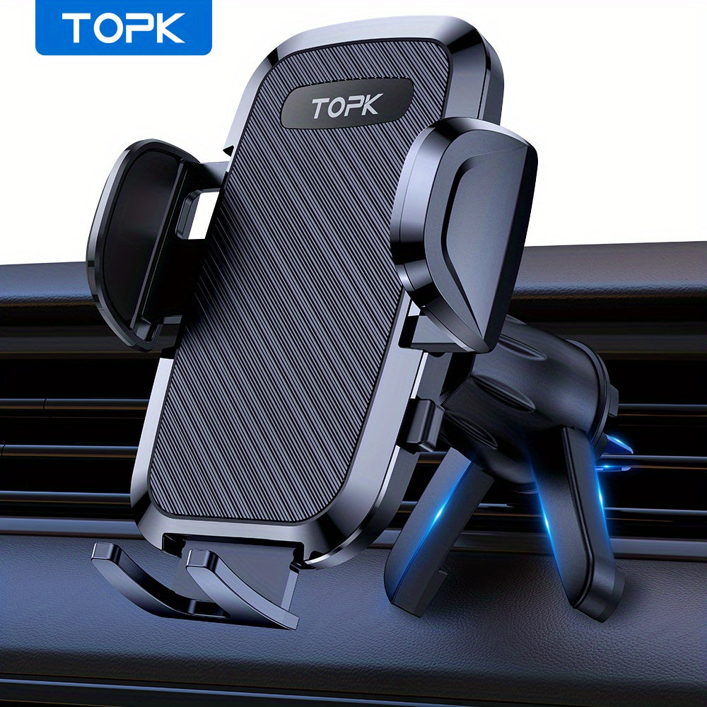 Soporte universal para teléfono de coche, resistente, de ABS, compatible con rejillas de ventilación, ajustable