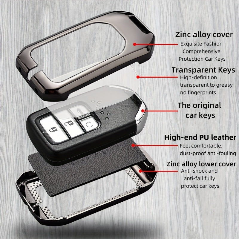 Car Key Cover Zinc Alloy Protective Case for Various Car Models Durable Key Holder