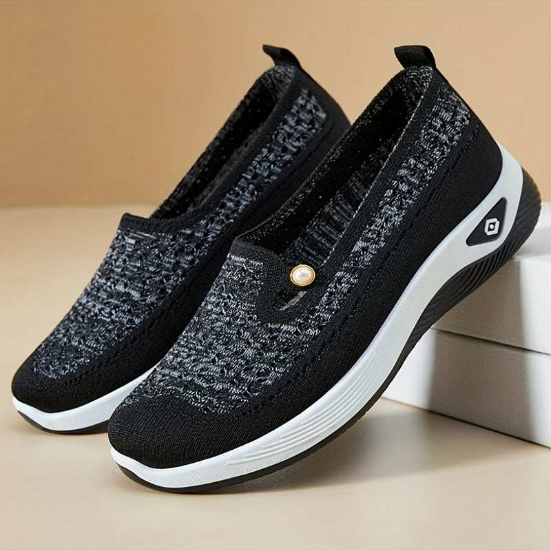 Zapatos casuales para mujer con punta abierta, suela gruesa, cómodos, calzado de primavera