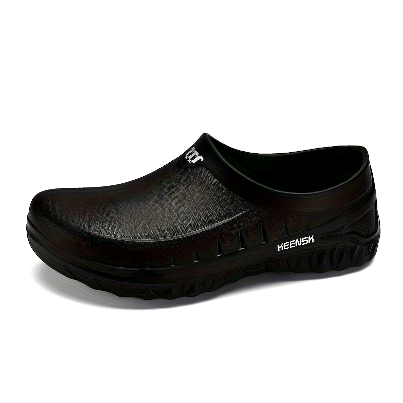 Women's Slip-On Work Shoes Non-Slip EVA Rubber Sole Black Kitchen Healthcare