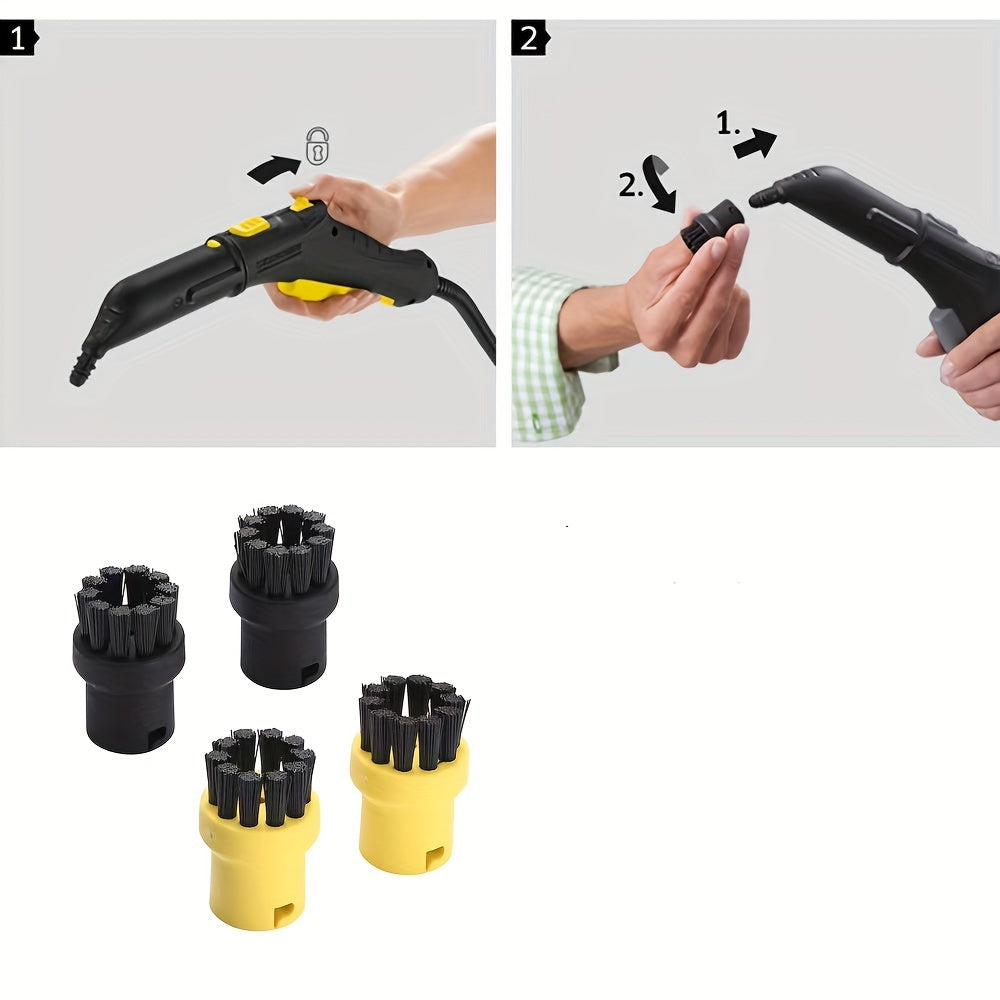 Plastic Steam Cleaner Brush Set for Home Cleaning, Battery-Free, Manual Operation