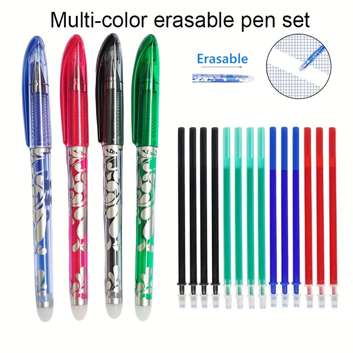 23pcs Erasable Gel Pens 0.5mm Fine Point for School Office Smooth Writing