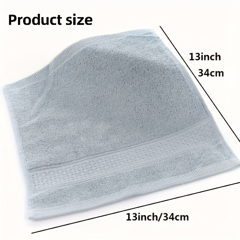 Set of 6 Cotton Wash Cloths in 6 Colors 33x33cm Highly Absorbent Bathroom Towels