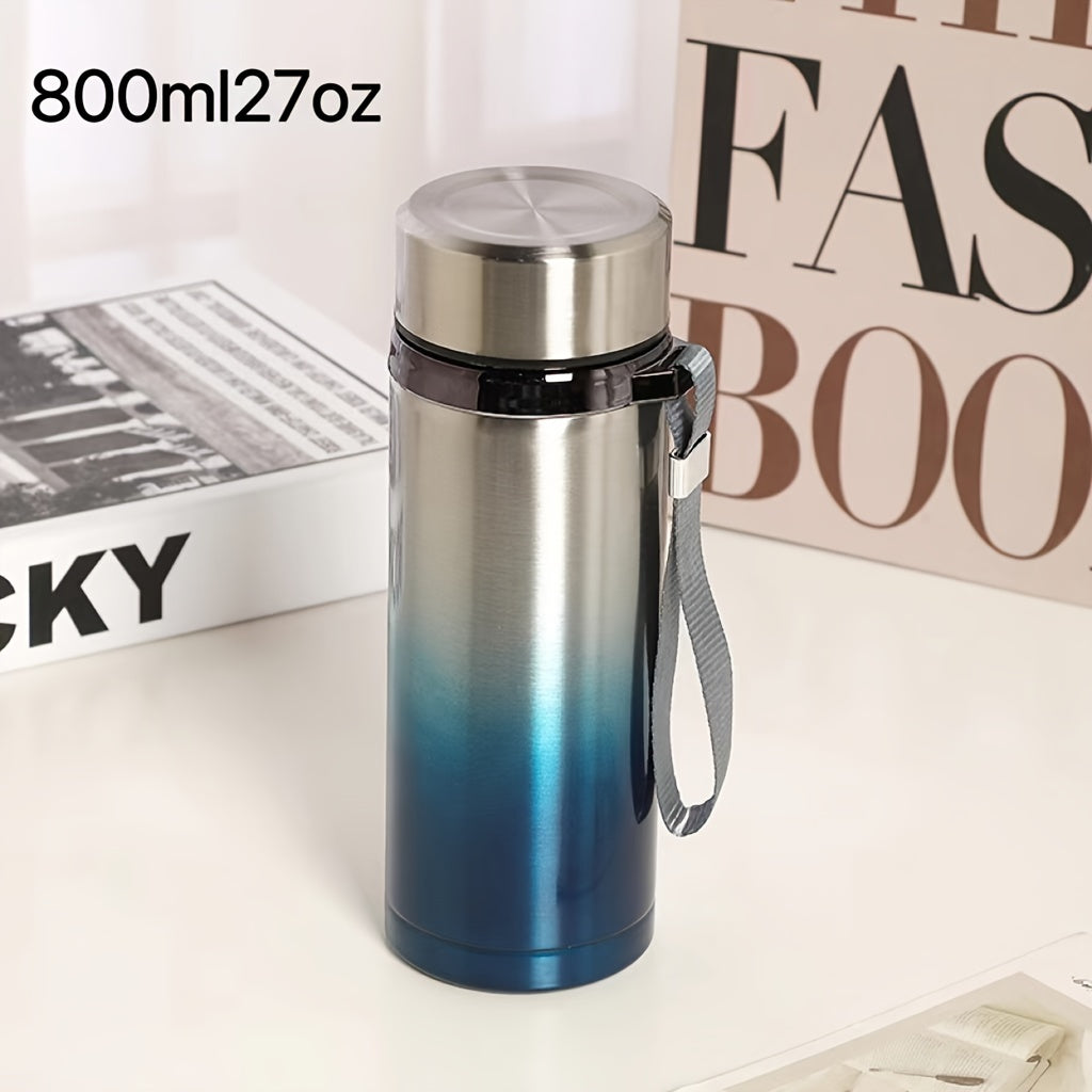 Men's Stainless Steel Travel Mug with Tea Strainer Large Capacity Wholesale