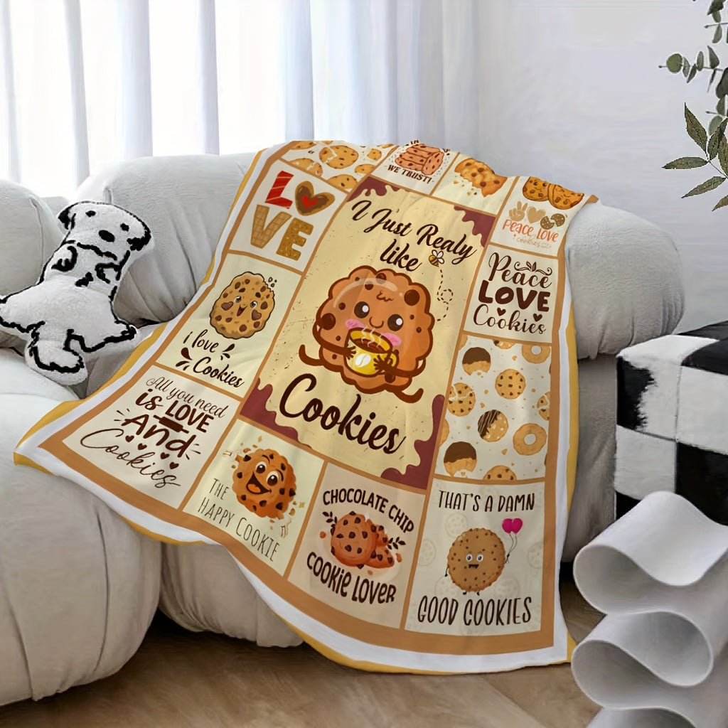 Reversible Flannel Fleece Throw Blanket Soft Lightweight for All Seasons