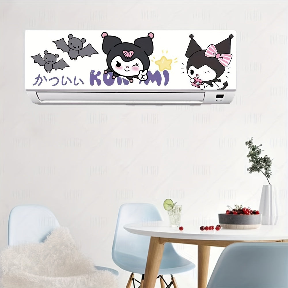 Cartoon PVC Air Conditioner Decal Sticker Decorative Adhesive Accessory