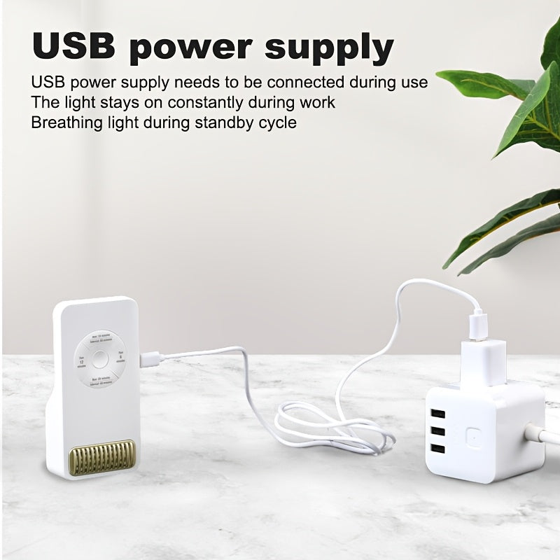 Smart USB Air Purifier with High-Power Generator and Multiple Safe Modes for Home and Office