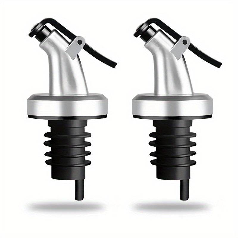Leakproof Olive Oil and Vinegar Bottle Stoppers Set for Salad Dressing and Cooking 2 or 4 Pieces