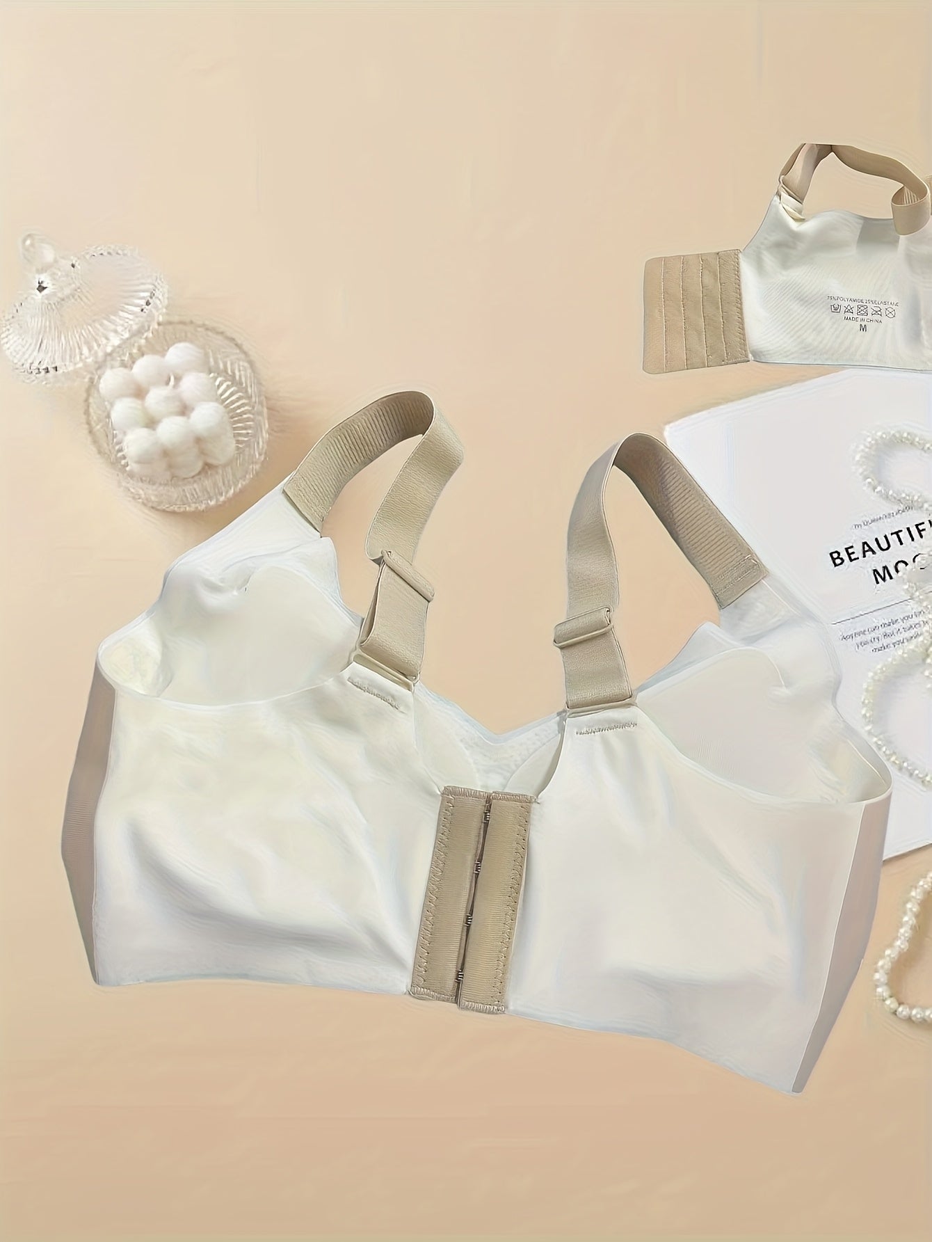 Women's Nylon Sports Bras 4-Pack, Color Block, High Support, Removable Pads