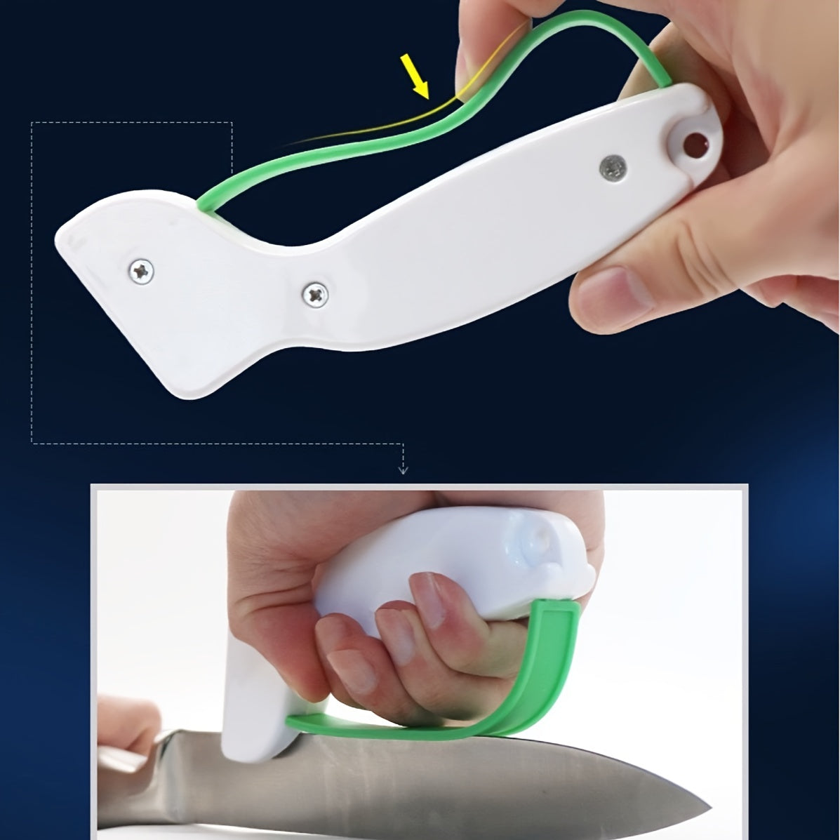 Knife Sharpener for Blades - Restores and Repairs Kitchen Knives