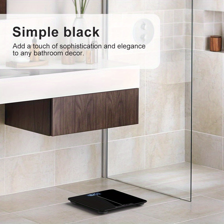 Digital Bathroom Scale 181kg Capacity LED Display Auto Power On Overload Indicator Plastic