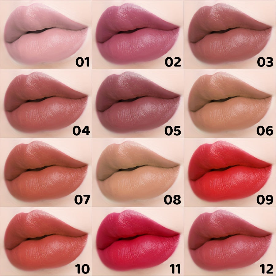 Women Long-Lasting Lipstick Set Moisturizing Waterproof Lip Gloss in Assorted Shades