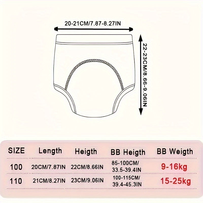 Cloth Diaper Training Underwear for Boys and Girls Leak-Proof Washable Urine Separation Pants