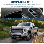 Universal Dashboard Protector Mat for Trucks Anti-UV Light Blocking Durable