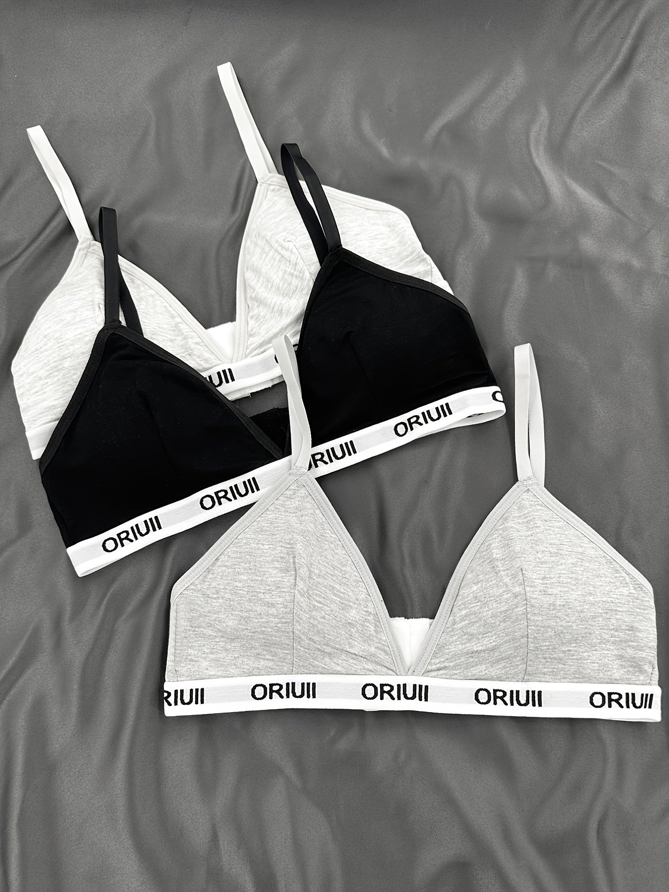 Спортивные бюстгальтеры с трехбуквенным принтом, удобные и дышащие беспроводные фитнес-бюстгальтеры для женщин.