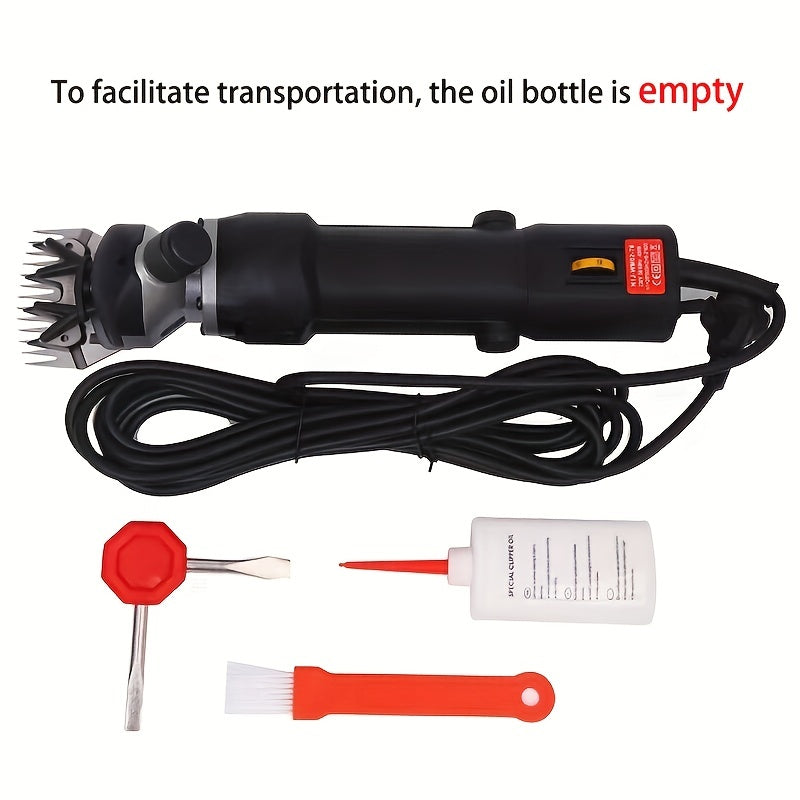 Electric Sheep Shears for Livestock Grooming 6-Speed Heavy-Duty Clippers Black
