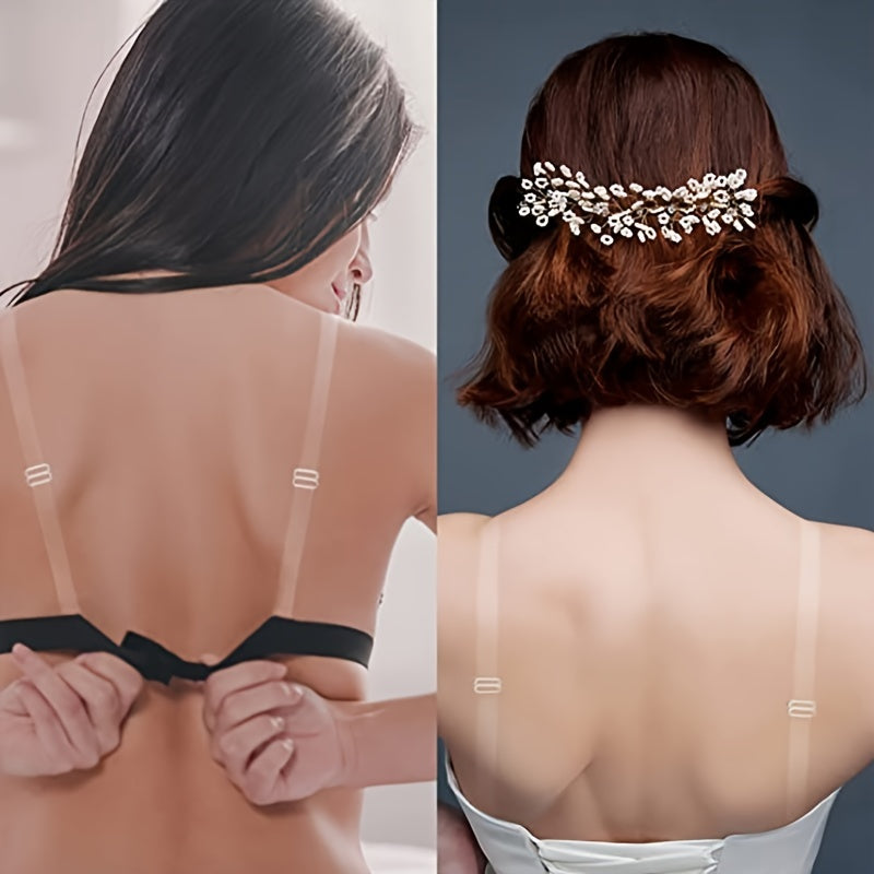 Adjustable Transparent Shoulder Straps for Bras Soft Elastic Non-Slip Lingerie Accessories