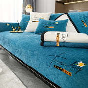 Chenille Sofa Slipcover All Seasons Protects Furniture and Enhances Home Decor