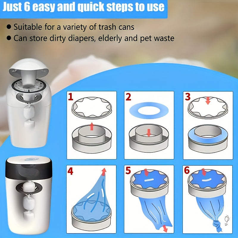 Запасные мешки для кошек и подгузников, герметичные, прочные, подходят ко всем ведрам