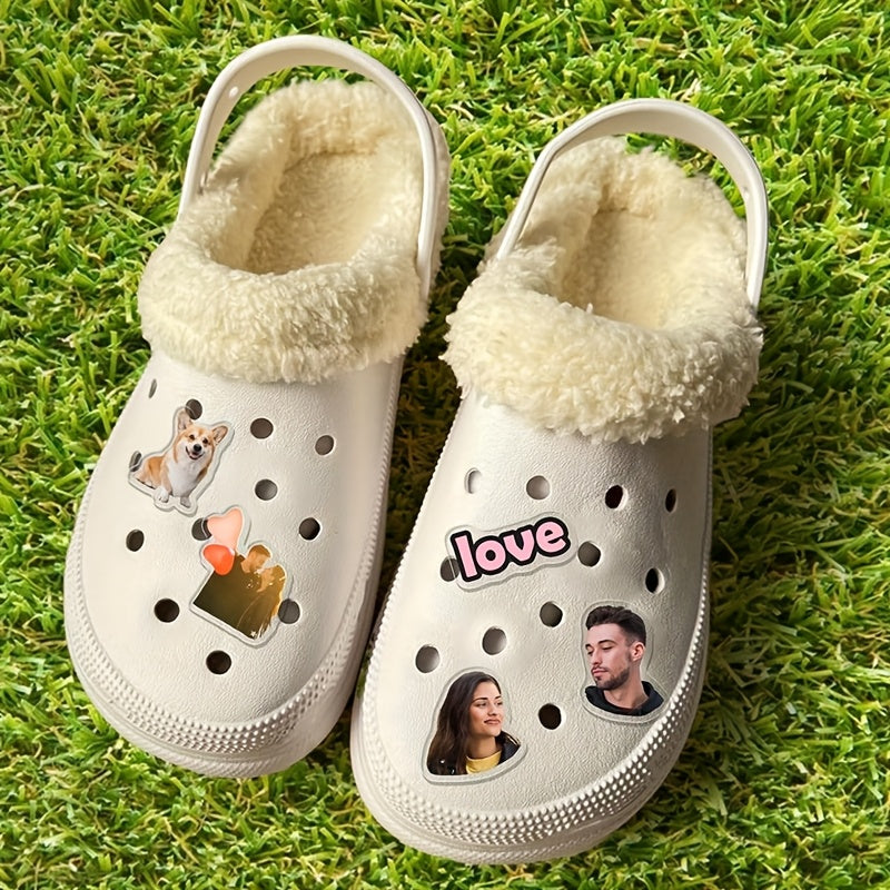 Personalized Acrylic Shoe Charms Custom Photo Shoe Accessories for Kids Adults