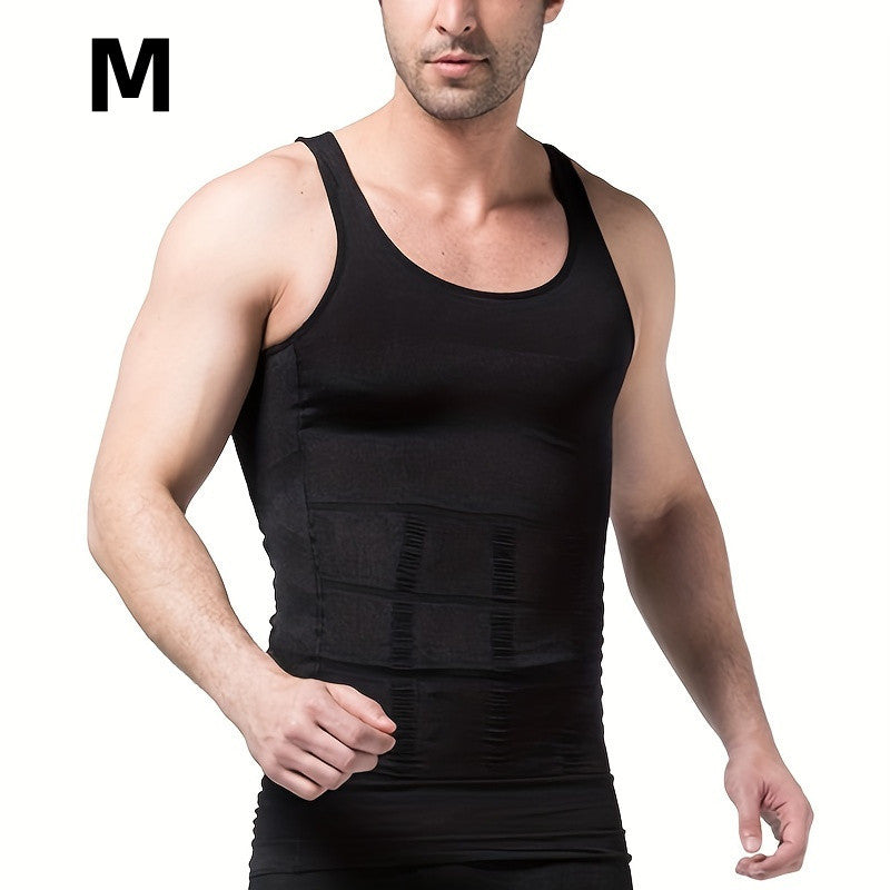Ropa moldeadora y ajustada para hombres, chaleco y camisa, reducción de abdomen, talla superior