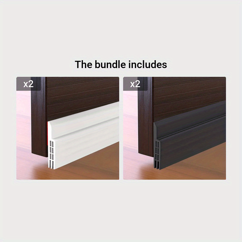 Self-Adhesive Rubber Door Draft Stopper for Draft and Cold Air Prevention