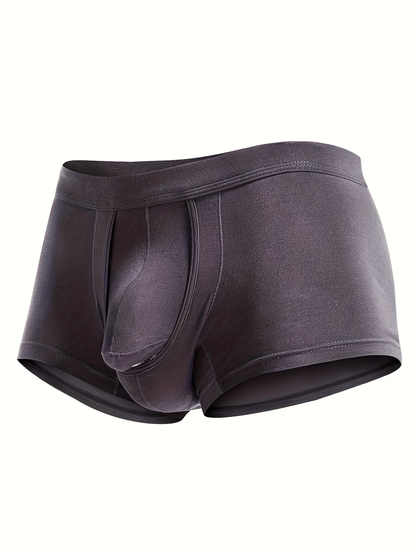 Men's Sports Boxer Shorts Solid Color Knit Medium Stretch Viscose with Bullet Separated Design
