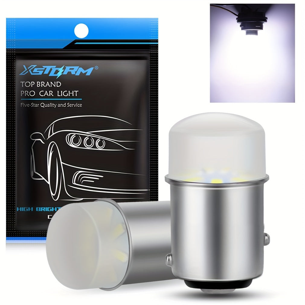 2 Pack LED Car Signal Bulbs 1156 1157 BA15S BAY15D 12V White Yellow Red