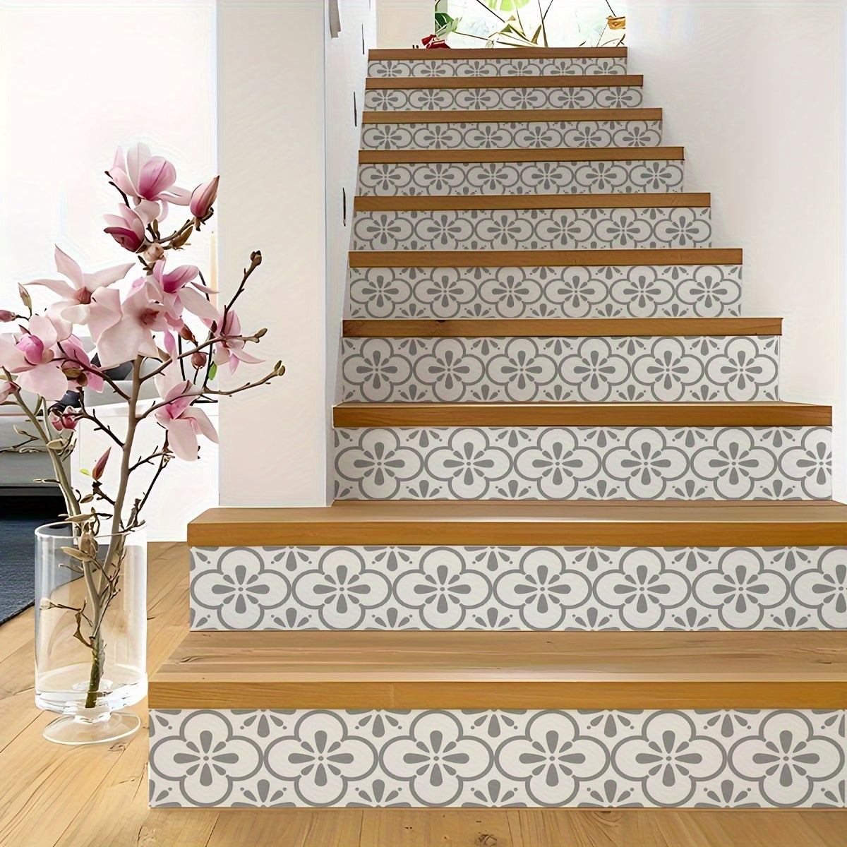 Geometric Minimalist Stair Decals Self-Adhesive PVC Home Decor