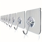 10 шт. Сильные самоклеящиеся водонепроницаемые крючки для хранения в ванной