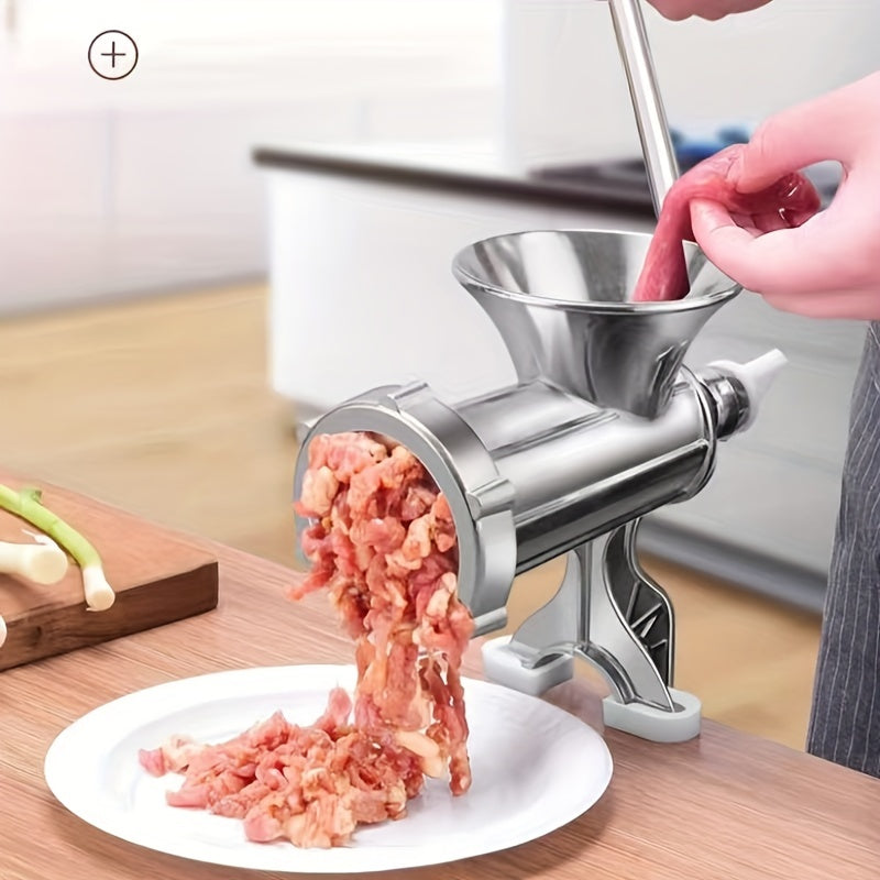 Aluminum Manual Sausage Stuffer and Meat Grinder Kit for Home Use