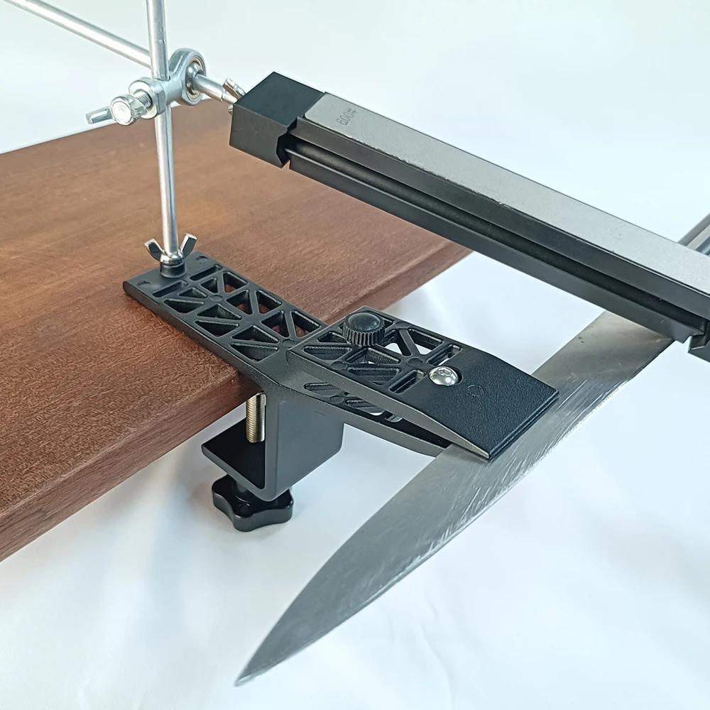 Afilador de ángulo fijo para cuchillos y tijeras Dispositivo de afilado manual Construcción metálica