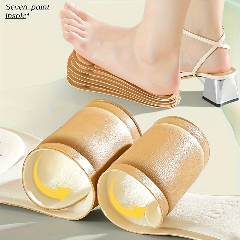 Women's Self-Adhesive Sweat-Absorbing Anti-Slip High Heels with Soft Insoles