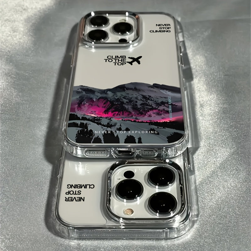 iPhone Case with Galvanized Lens Frame Shockproof TPU Matte Finish for iPhone 12 13 14 15 16 Pro Max Plus