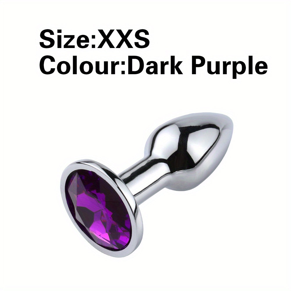 Kattalar uchun metall anal plagin to'plami 5 o'lchamlar, quloq G-Spot massaji, boshlovchilar va keksa uchun