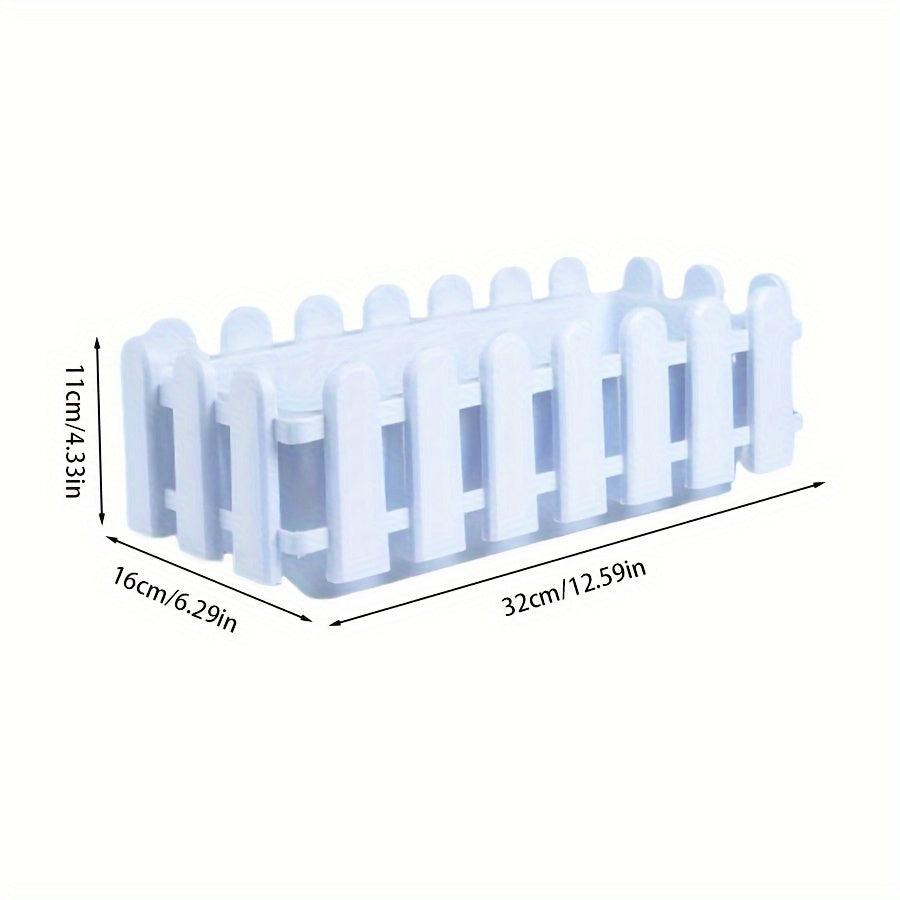 Large Rectangular Plastic Garden Planter for Vegetables and Flowers Balcony Home Garden