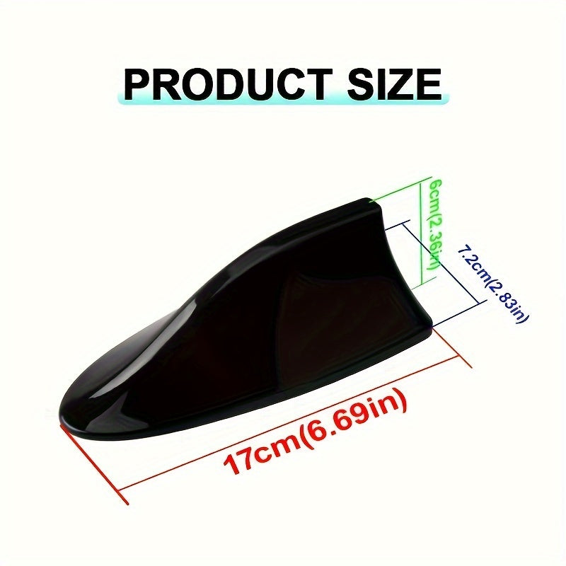 Car Carbon Fiber Look Shark Fin Antenna Enhanced Radio Signal