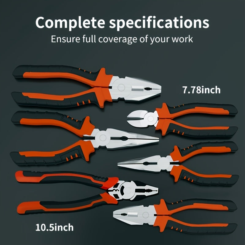 Industrial-Grade 6-Inch Wire Cutters Waterproof Steel for Electrical and DIY Use