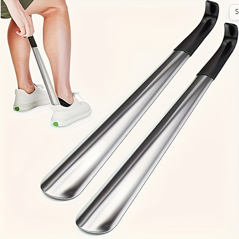 Stainless Steel Shoe Horn Long Handle for Seniors and Mobility Aid