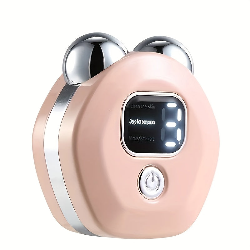 Portable Facial and Neck Massager with 3 Heating Vibration Modes USB Rechargeable Skincare Relaxation